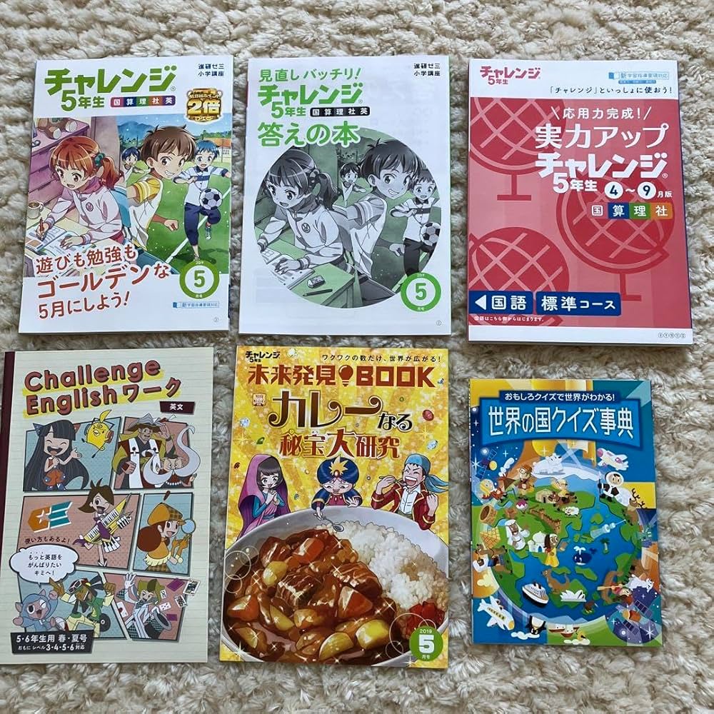 進研ゼミ小学講座 小学5年生 1年分まとめ売り 進研ゼミ小学講座 小学