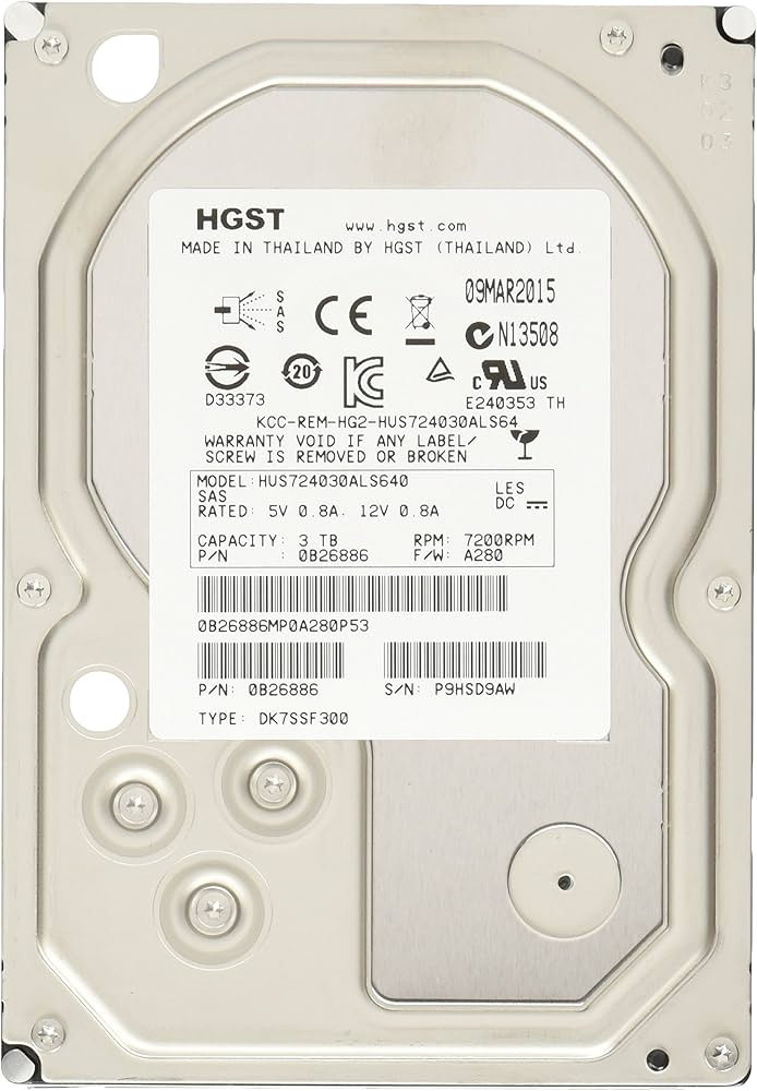 Amazon.com: HGST Ultrastar 7K4000 HUS724030ALS640 Hard Drive