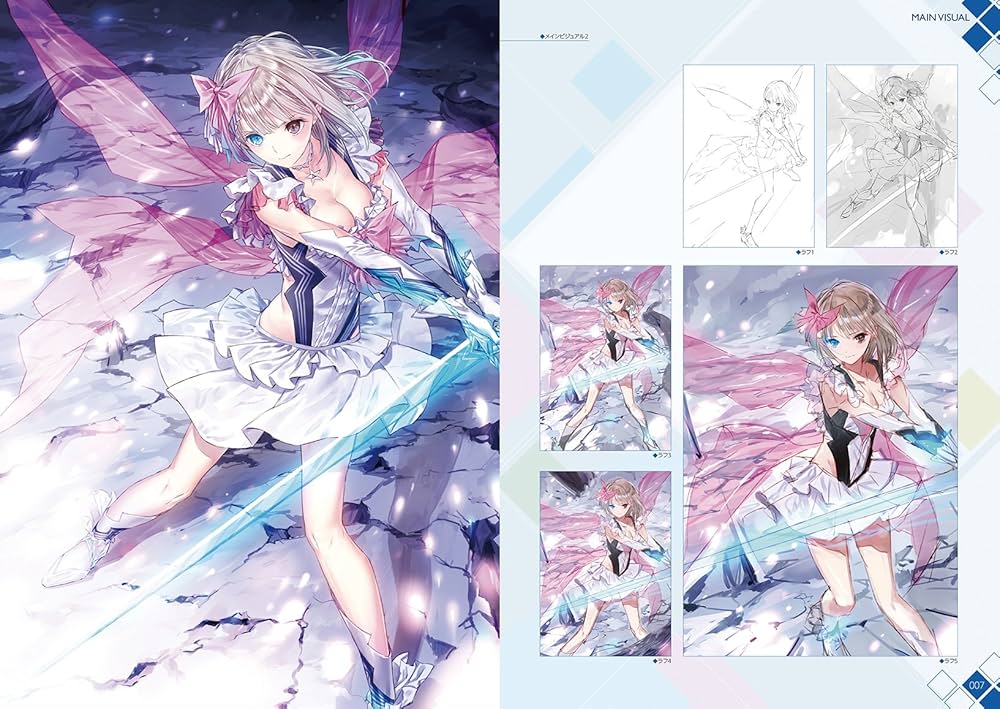 Amazon.com: BLUE REFLECTION Official visual collection 幻に舞う