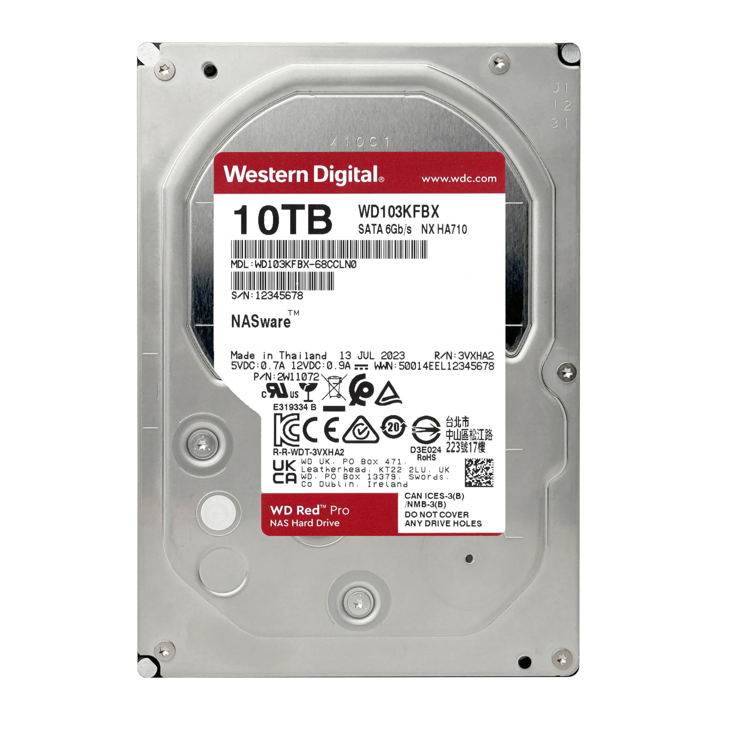 Amazon.com: Western Digital 10TB WD Red Pro NAS Internal Hard