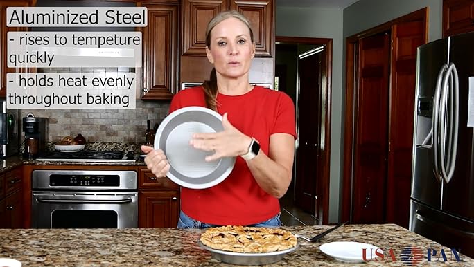 Amazon.com: USA Pan Bakeware Aluminized Steel Commercial Pie Pan