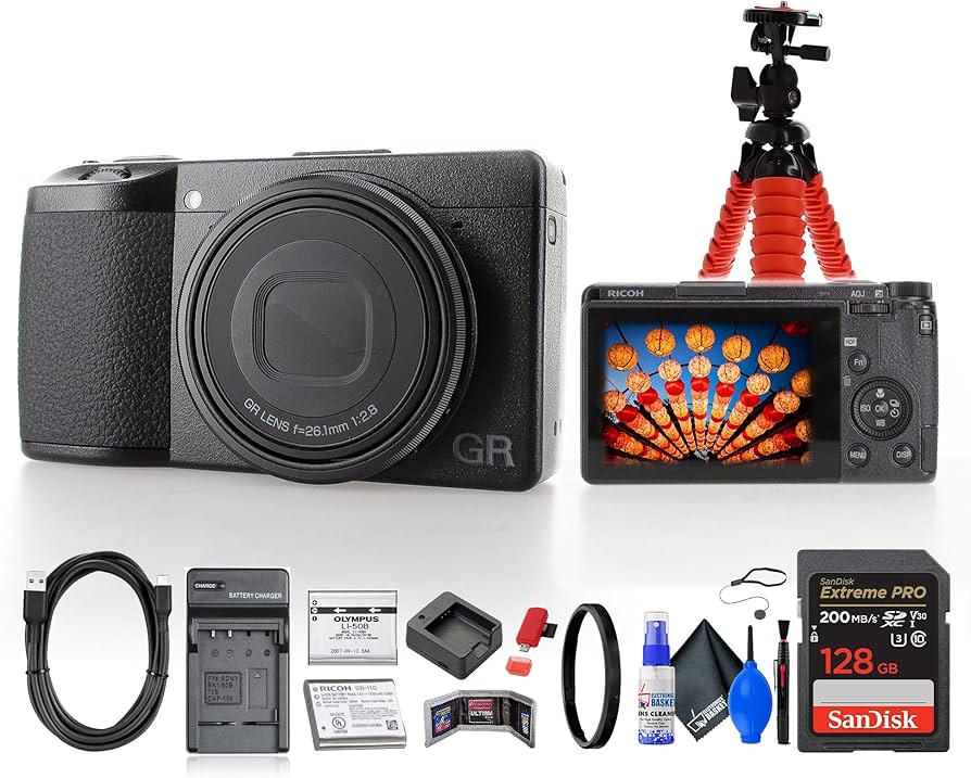 Amazon.com : Ricoh GR IIIx HDF Digital Camera (01283) Bundle