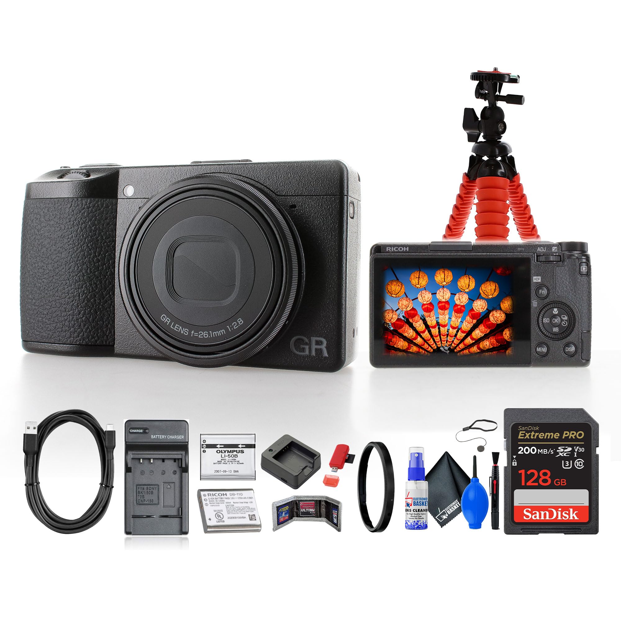 Amazon.com : Ricoh GR IIIx HDF Digital Camera (01283) Bundle