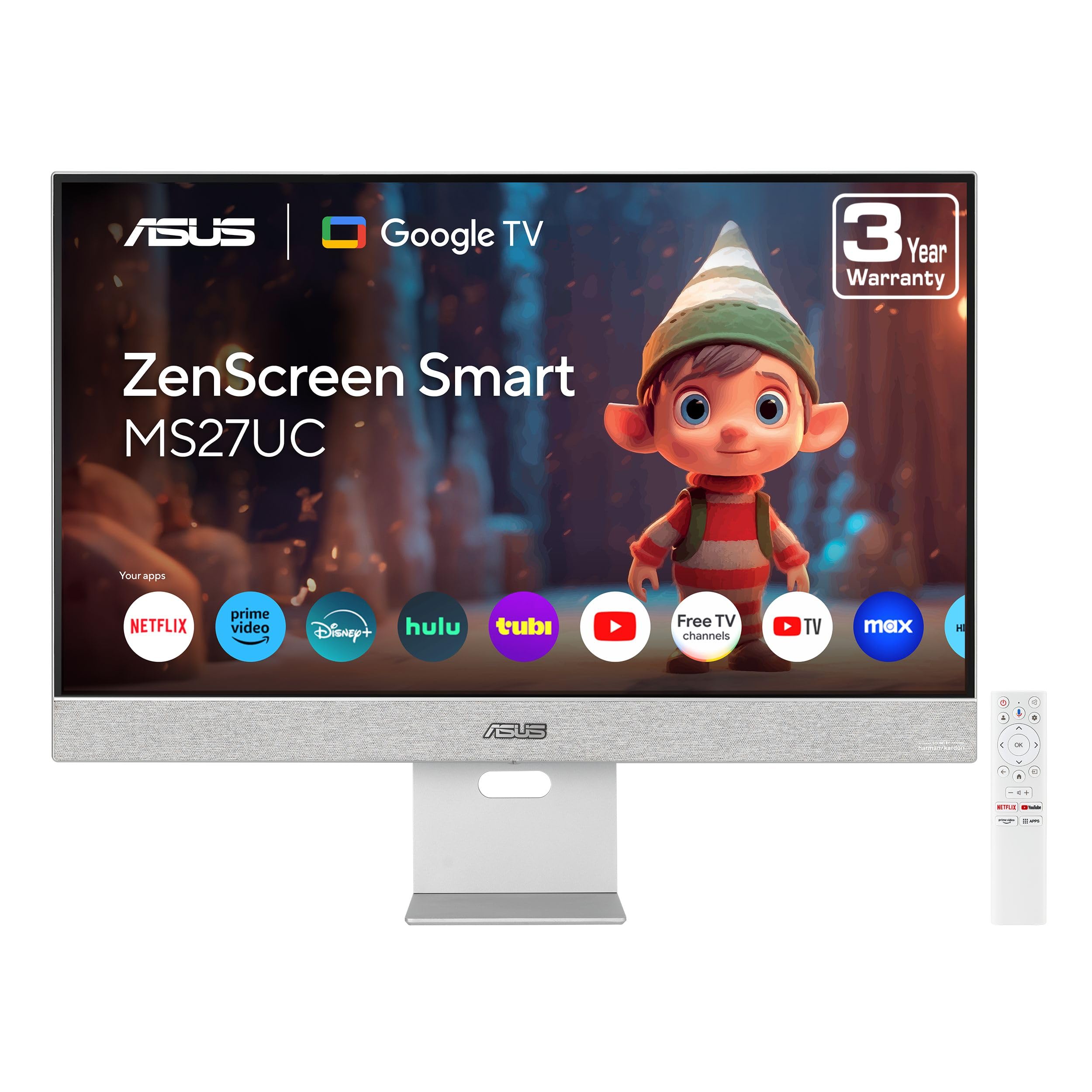 Amazon.com: ASUS ZenScreen 27” 4K USB-C Smart Monitor (MS27UC