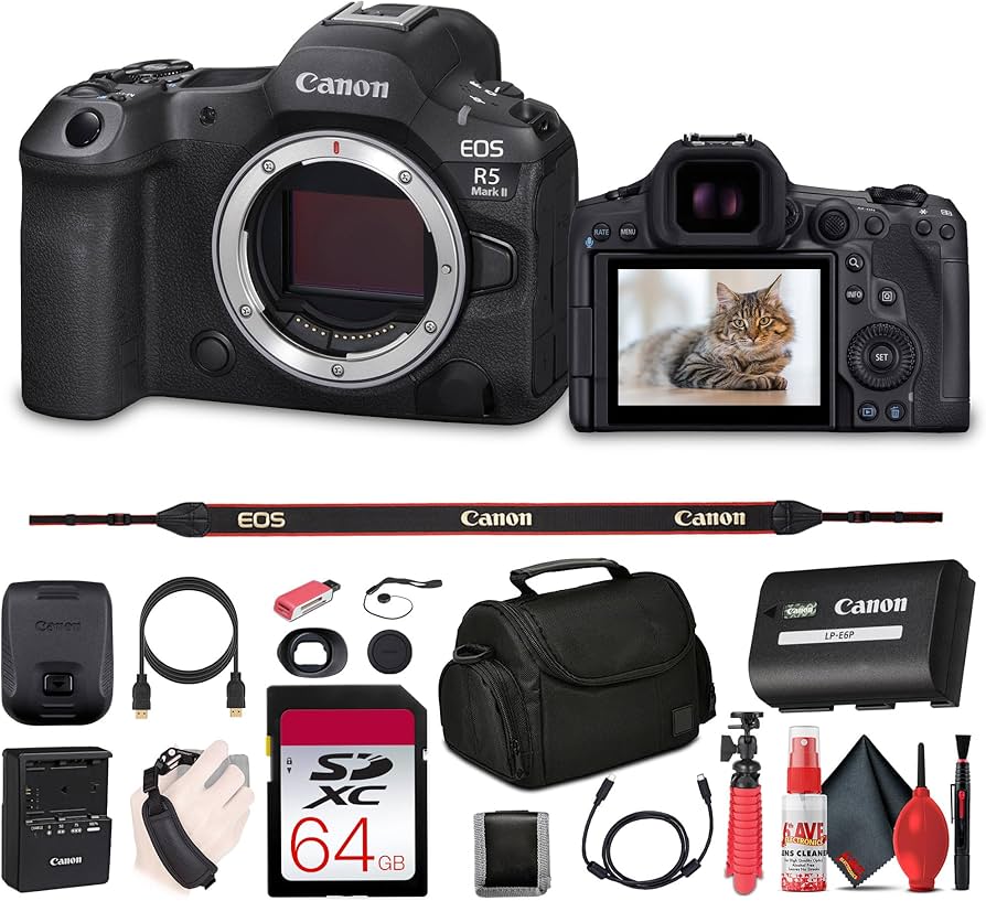 Amazon.com : Canon EOS R5 Mark II Mirrorless Camera, 45MP, Full