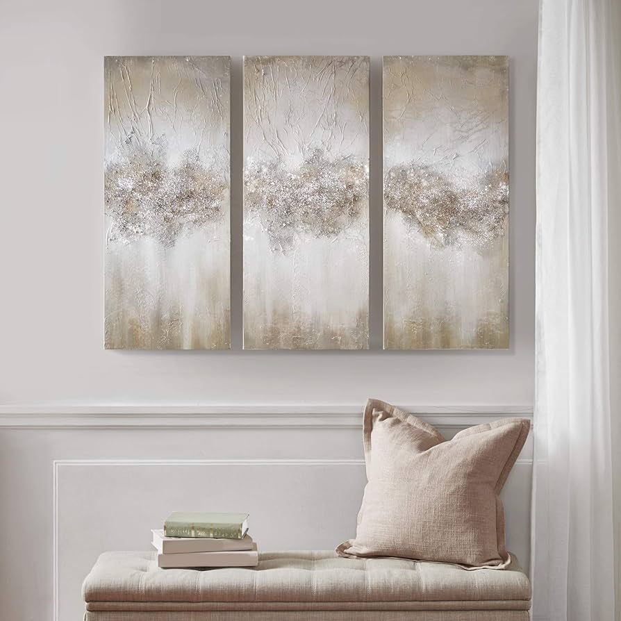 Amazon.com: Madison Park Wall Art Living Room Décor - Embellished
