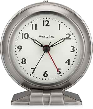 Amazon.com: Westclox Classic Alarm Clock – Silver Finish, 4.75W x
