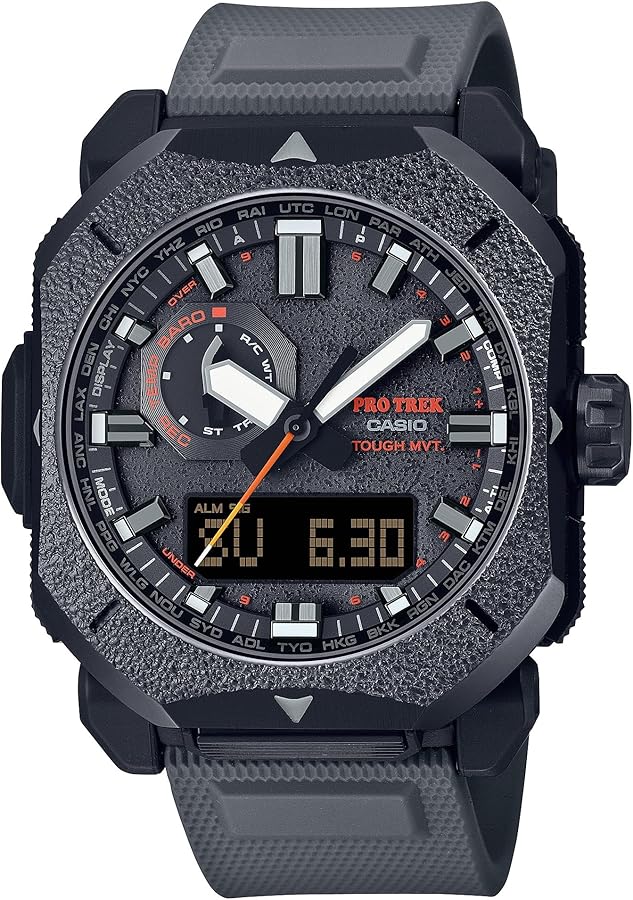 Amazon.com: Casio PRW6900BF Series | Pro Trek | Black | 100M WR