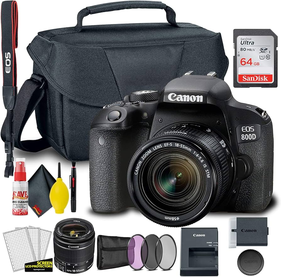 Amazon.com : Canon EOS 800D / Rebel T7i DSLR Camera with 18-55mm