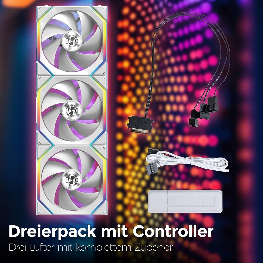 Amazon | LIANLI 120mm ARGBファン リバースモデル UNI FAN RS SL