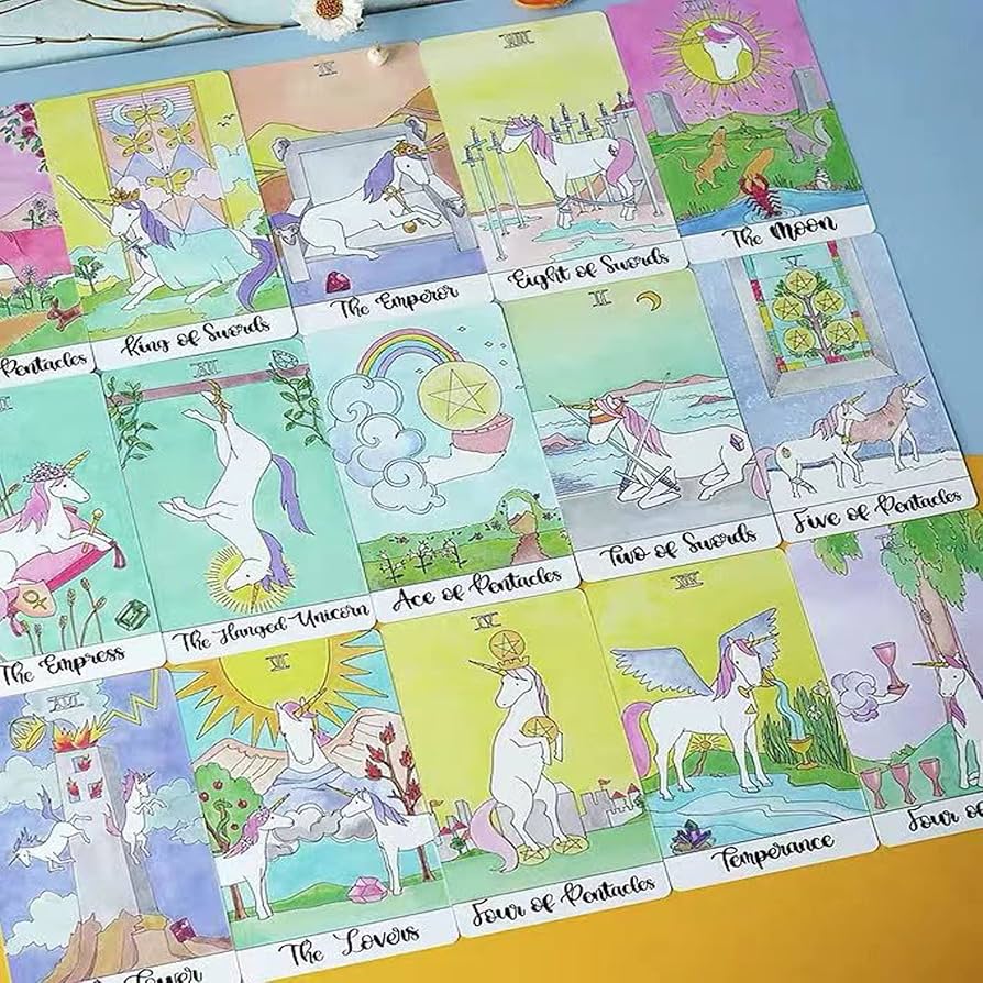 Amazon.co.jp: クリスタルユニコーンタロット、初心者向けタロット