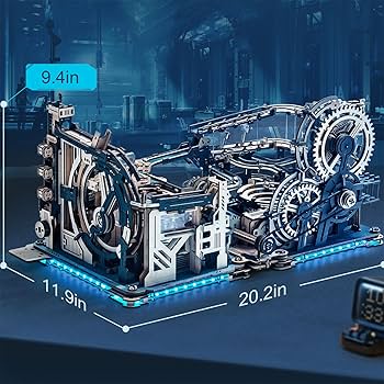 Amazon | ROKR 立体パズル 電動マーブルラン LGC01＆LGA01＆接続部品 3