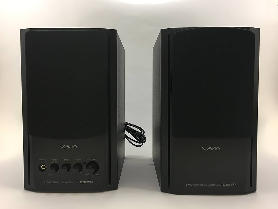 Amazon.co.jp: ONKYO WAVIO 77monitorアンプ内蔵スピーカー 15W+15W GX
