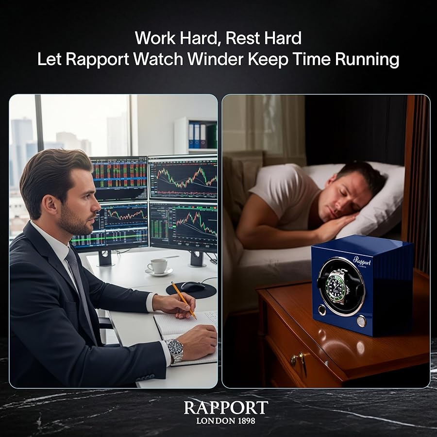 Amazon | Rapport London, EVO MKIII 自動巻き腕時計ワインダー 腕時計
