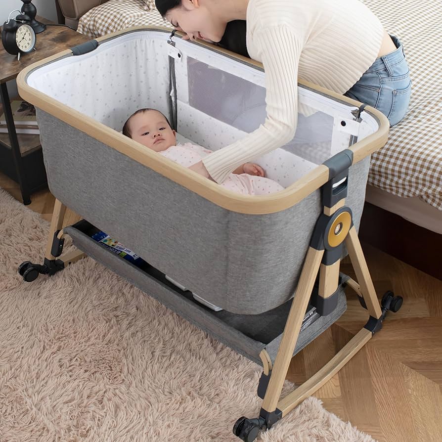 Maydolly 折りたたみ式ベビーベッド ネイビー Maydolly 折りたたみ式