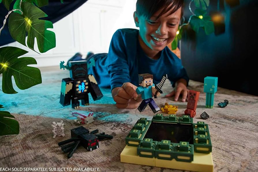 Amazon.com: Mattel Minecraft Toys, Steve Action Figure with