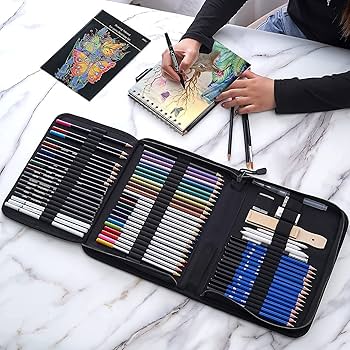 Amazon.co.jp: Prina 76パック スケッチセット プロアートスケッチ用品