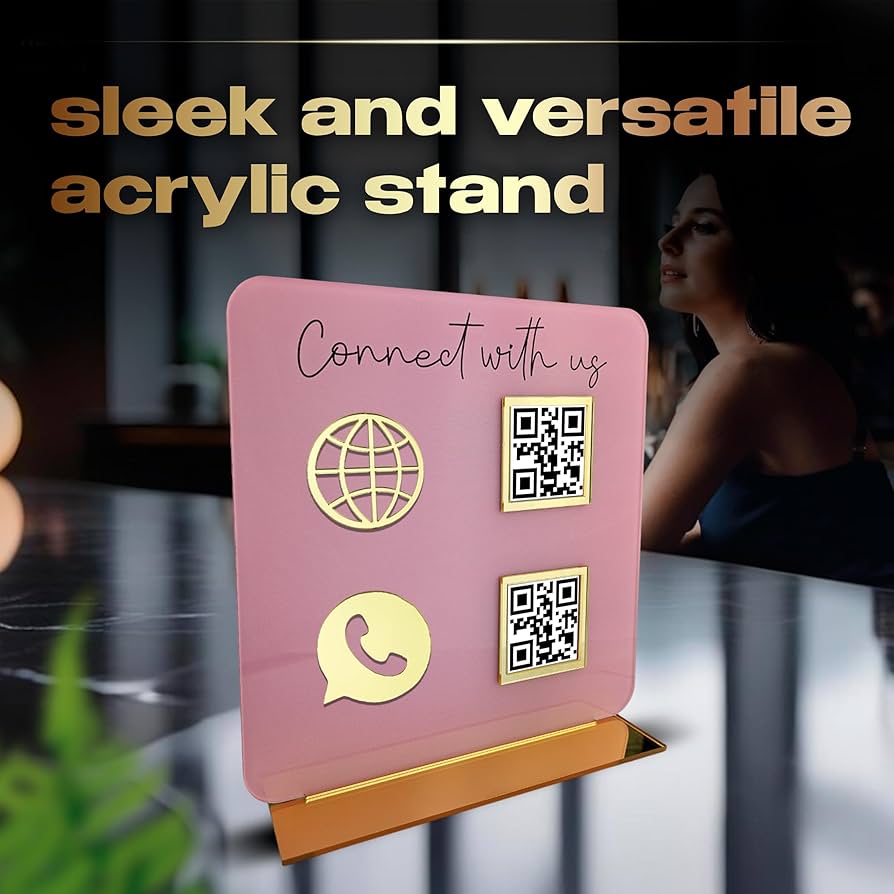 Amazon.com: Skywin QR Code Sign for Business – Social Media & Cash