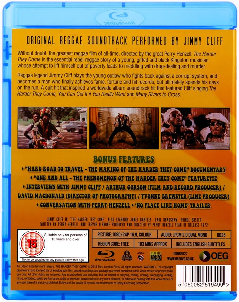 Amazon.com: The Harder They Come [Blu-ray] : Jimmy Cliff, Perry