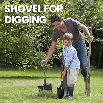 Amazon.co.jp: 掘り用シャベル 28インチ Dハンドル付き小型ラウンド