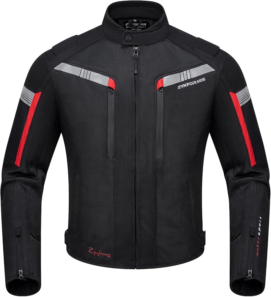 Amazon.com: Zyxformis Motorcycle Jacket for Men, CE Armored Mesh