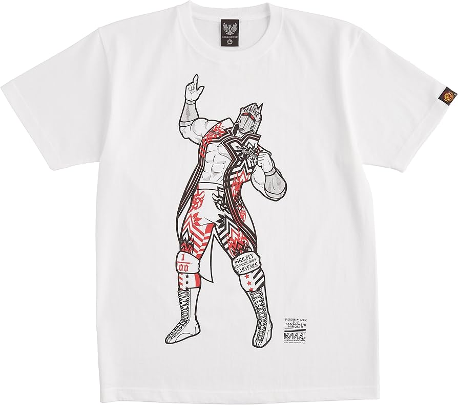 Amazon.co.jp: キン肉マンコラボ 棚橋弘至×ロビンマスクTシャツ L