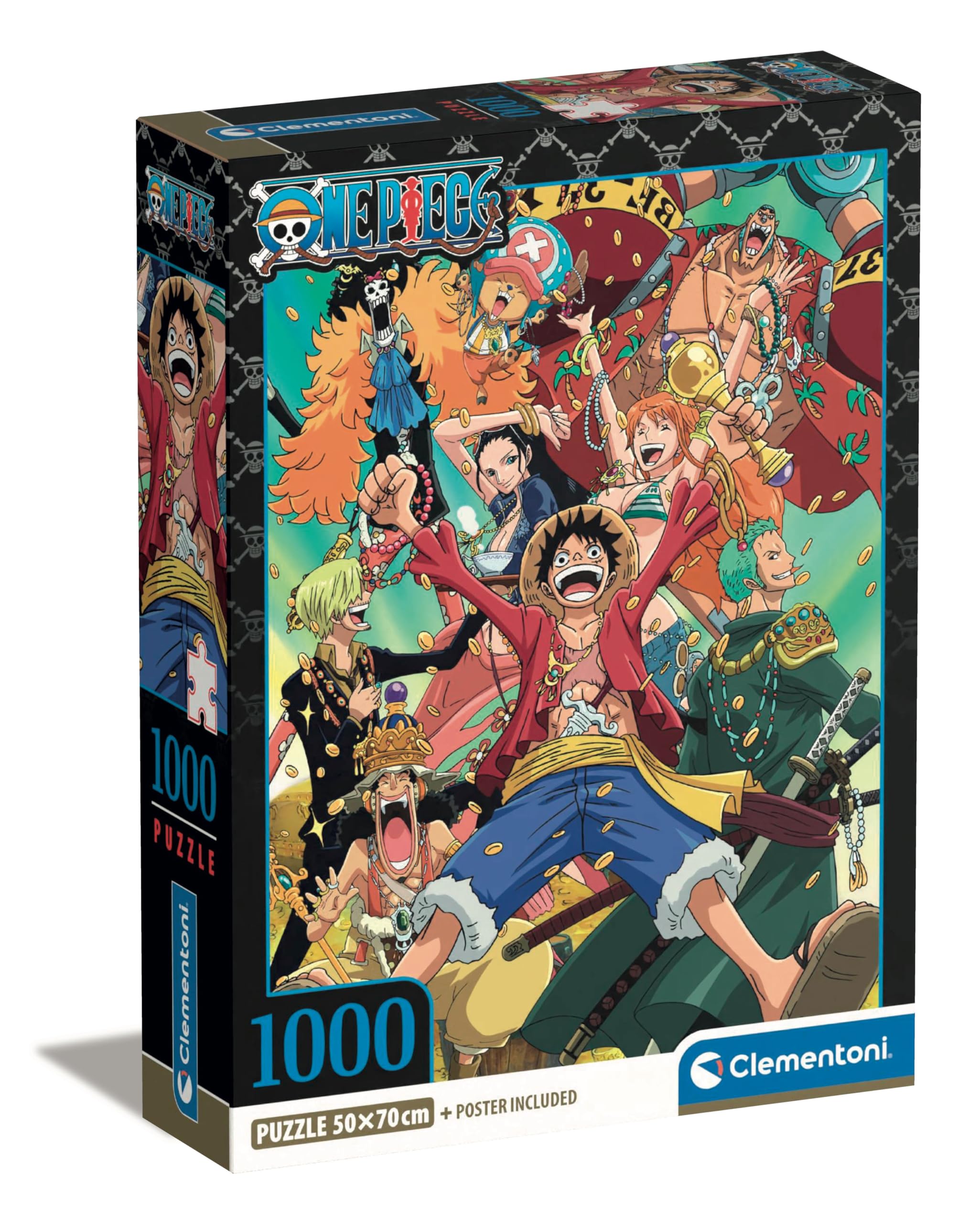 Clementoni Jigsaw Puzzle 1000 pieces One Piece, Puzzles for Adults