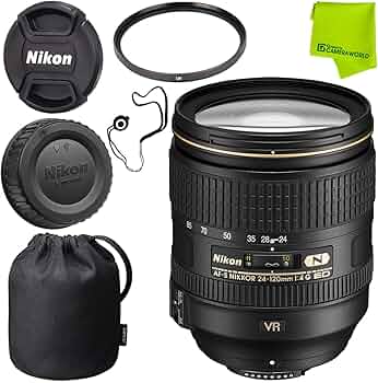 Amazon.com : Nikon AF-S NIKKOR 24-120mm f/4G ED VR Lens Base