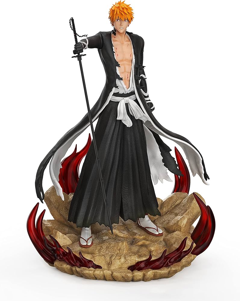 Amazon.co.jp: 黒崎一護 くろさきいちご フィギュア 1/6スケール 塗装