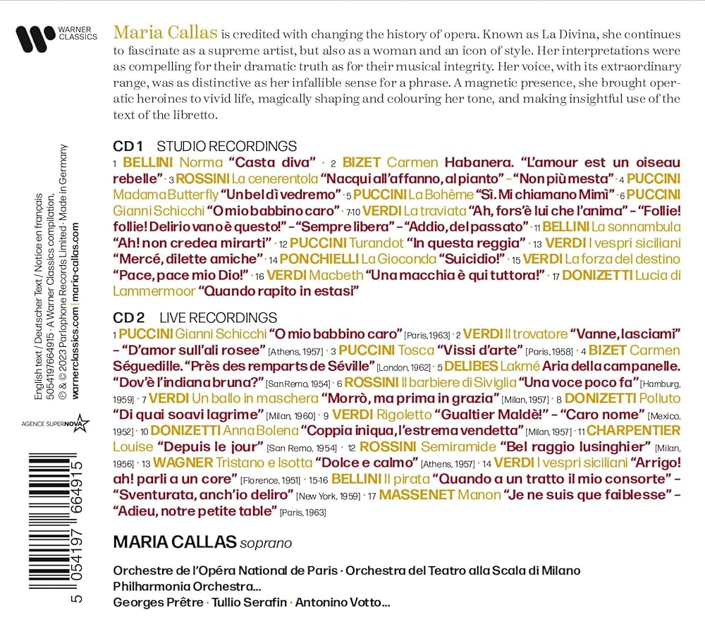 Callas, Maria - La Divina - the Best of Maria Callas (Compilation