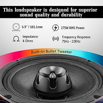 Amazon.com: BLACK DIAMOND DIA-XT69 6 x 9 Inches Car Audio Mid