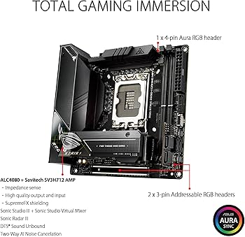 Amazon | ASUS ROG Strix Z690-I Gaming mini-ITX マザーボード - WiFi