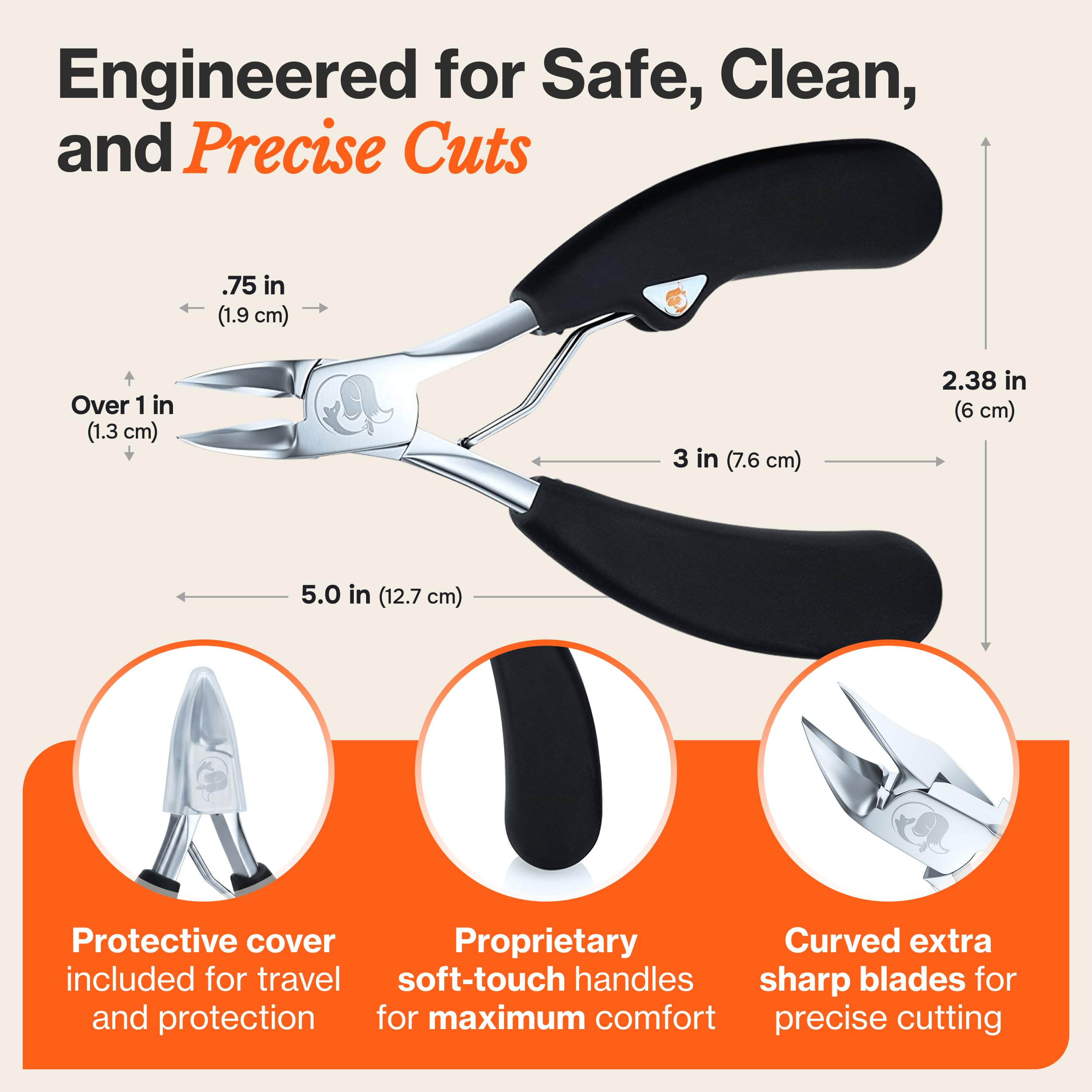 Amazon | Fox Medical オリジナル ソフトグリップ 爪切り - サージカル