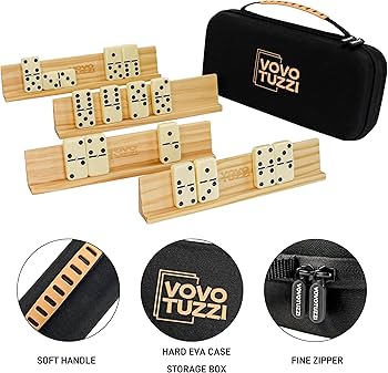 Amazon.com: Vovotuzzi Jumbo Double 6 Dominoes Set for Adults Kids