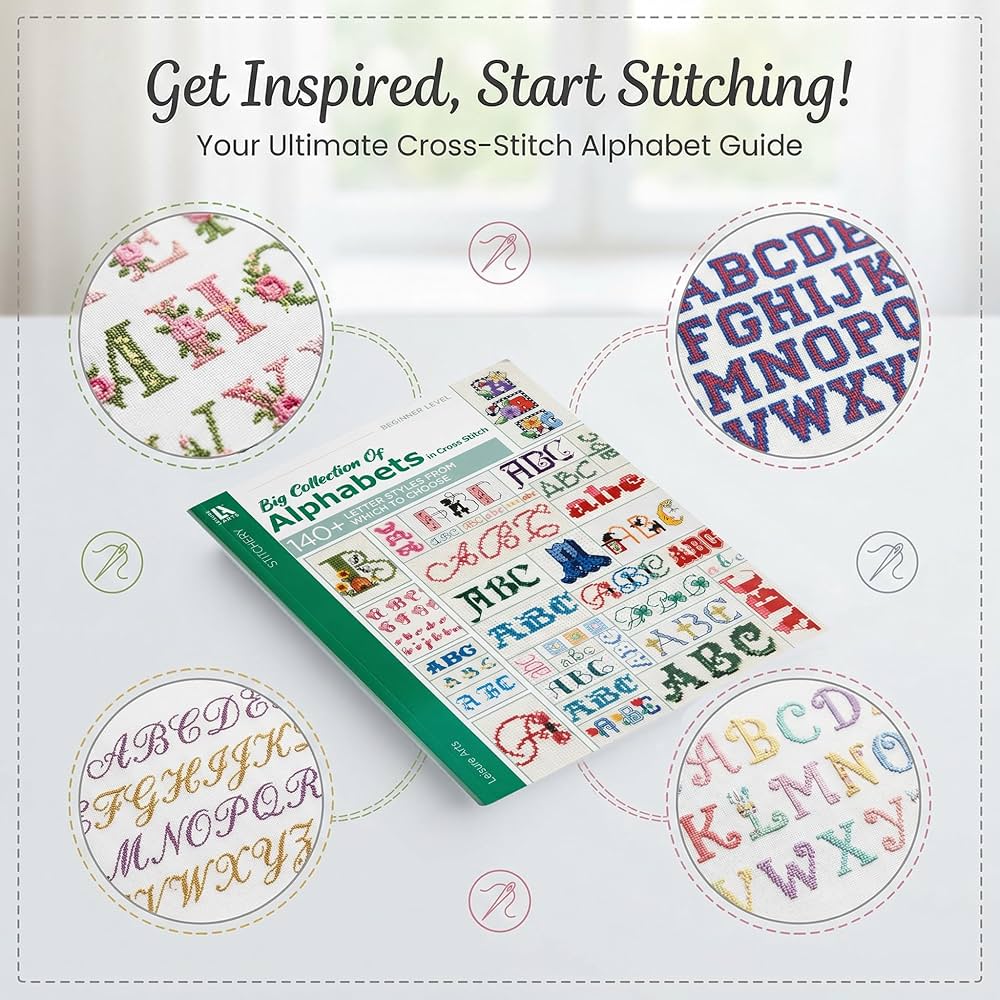 A Big Collection of Alphabets in Cross Stitch: Emmer, Carol