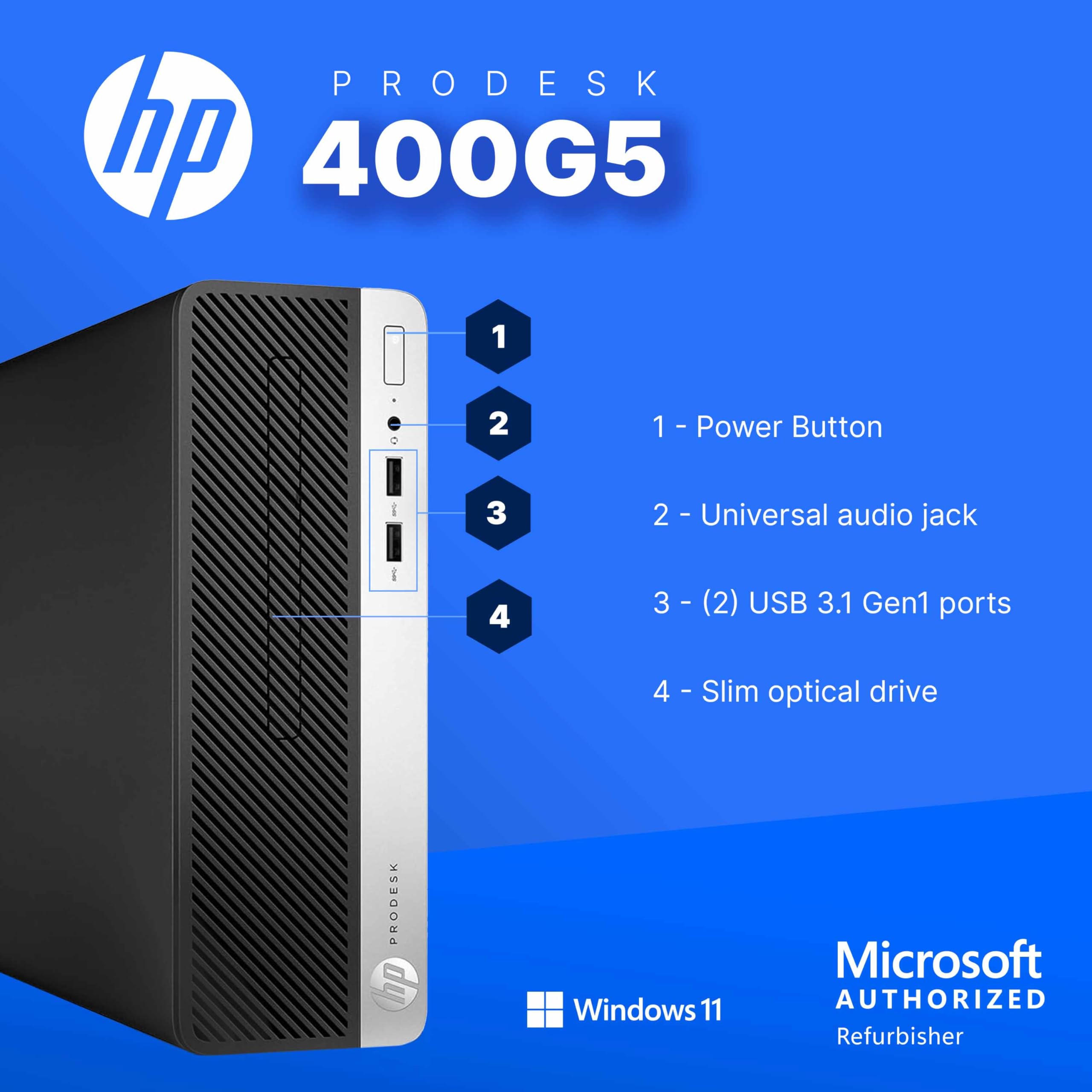 Amazon.com: HP 400G5 ProDesk Desktop PC | Windows 11 Pro | Intel