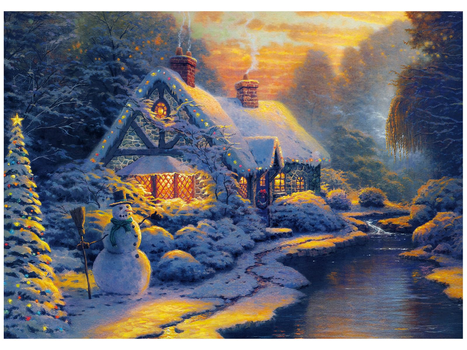 Amazon | CHengQiSM 1000ピース ジグソーパズル トーマス・キンケード