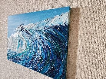 Amazon.co.jp: 風景画 海 テクスチャーアート 抽象画 海の絵 夏
