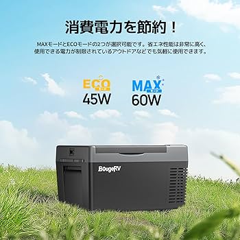 Amazon | BougeRV ポータブル冷蔵庫 車載れいぞうこ 20L -22℃～10