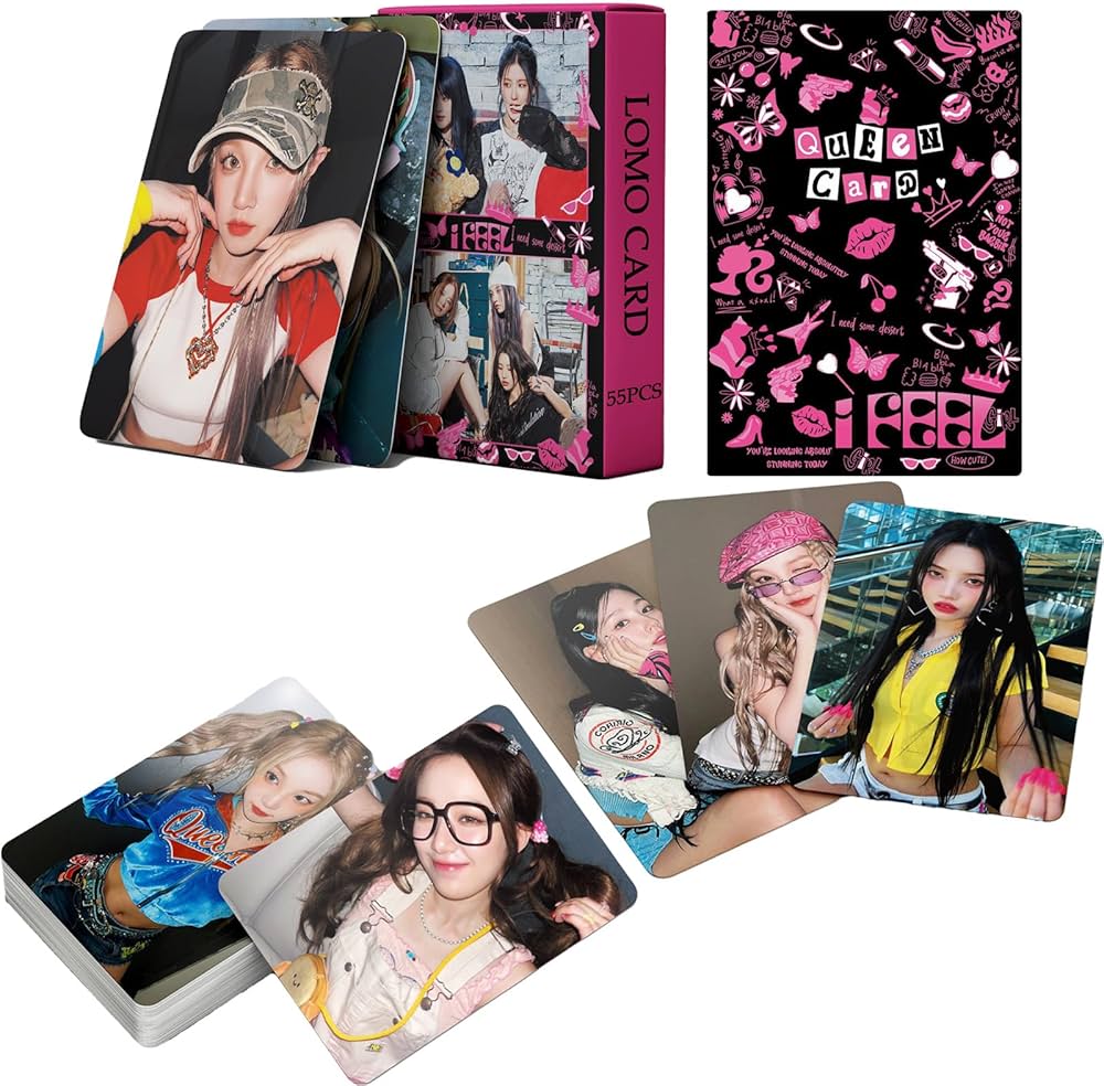 Amazon.co.jp: FOURBOM 55枚 GIDLE フォトカード (G) I-DLE クイーン