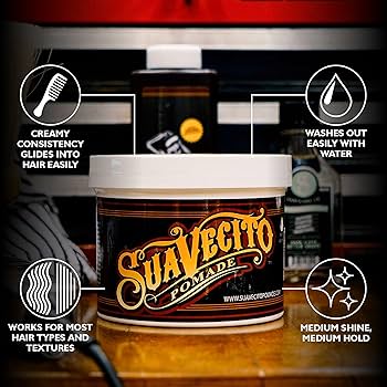 Amazon.com: Suavecito Original Hold Pomade 32 oz, 1 Pack - Medium