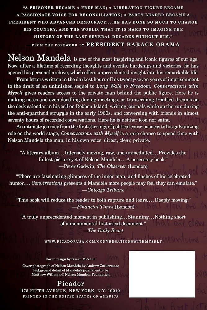 Conversations with Myself: Mandela, Nelson, Obama, Barack