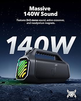 Amazon.com: Soundcore Boom 2 Plus Portable Speaker by Anker, 140W