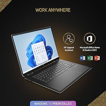 HP Spectre 16 x360 12th Gen Intel Evo Core i7 16 inch(40.6 cm) UHD