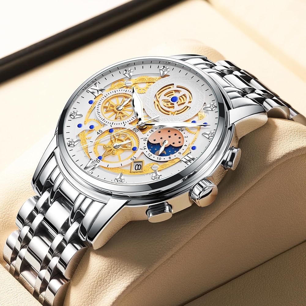 Amazon.com: ZUNPAI ZP Men's Luxury Quartz Wrist Watches Waterproof