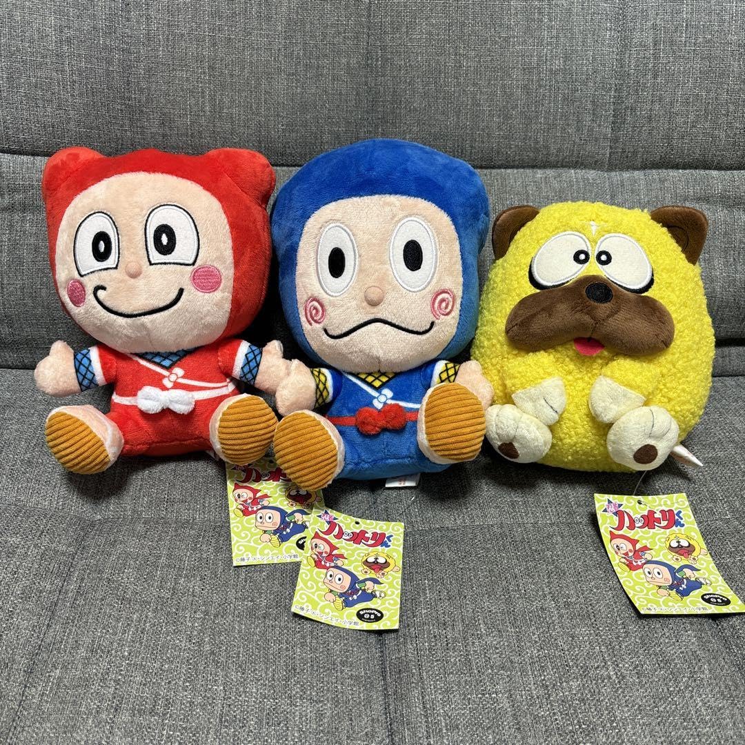 Amazon.co.jp: 忍者ハットリくん ミディアムぬいぐるみ 全3種セット