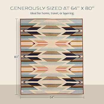 Amazon.com: Pendleton Jacquard Unnapped Twin Blanket 64