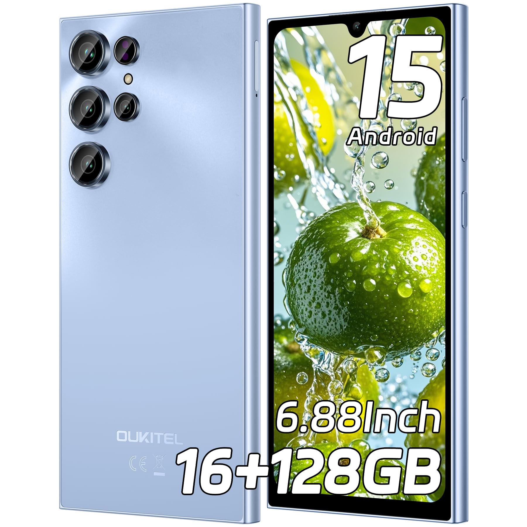 Amazon.com: OUKITEL C61 Unlocked Cell Phone 2025- Android 15, 6.88