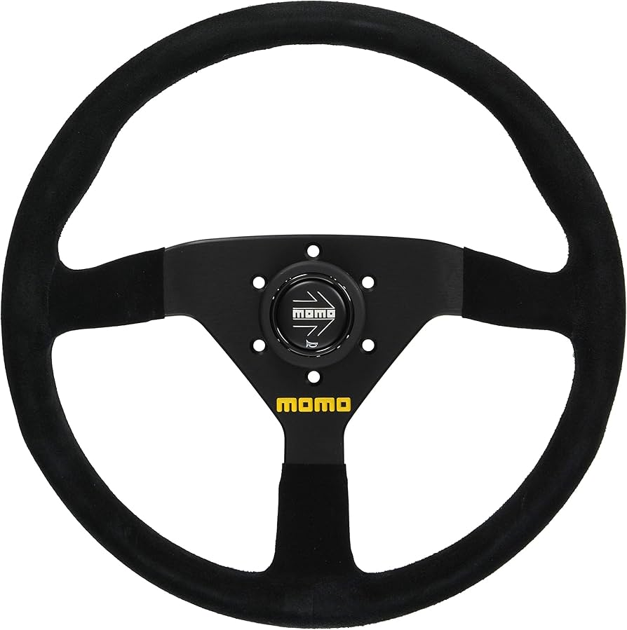 Amazon | MOMO(モモ) ステアリング MOD.78 35パイ BK/スエード M-45