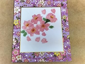 Amazon | 和紙ちぎり絵キット☆ちぎり絵壁掛け「さくら」 | 手芸キット